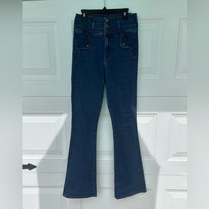 Veronica Beard Giselle Flare Extra High Rise Jeans